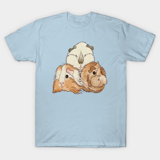 Guinea Pig Cuteness! T-Shirt by Willow Comics